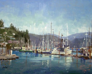 ニューポート ハーバー トーマス キンケード Oil Paintings